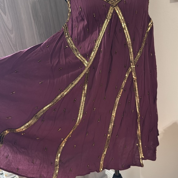 Free People “In Heaven Embellished Slip” Mini Dress - Size small - Picture 9 of 9